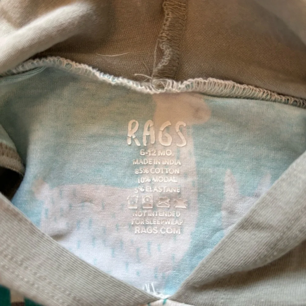 Rags Llama romper size 6-12 months